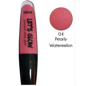 ملمع شفاه من كويز درجة لون 04 حجم 7 مل - QUIZ Let’s Glow Lip Gloss (04 Pearly Watermelon) 7ml