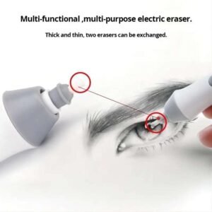 ممحاة الكترونية رفيعة سهلة الاستخدام مع رؤوس