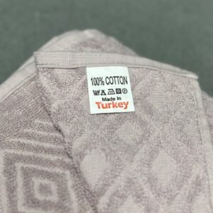 منشفة قطنية حجم كبير مقاس 145×95 سم لون بنفسجي