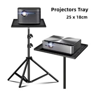 منصة صينية بدون حامل - لوضع أجهزة عرض الشاشات البروجكتر أو اللابتوب والجوال والكاميرا - مصنوعة من بلاستيك عالي الجودة - خفيفة الوزن وسهلة الحمل