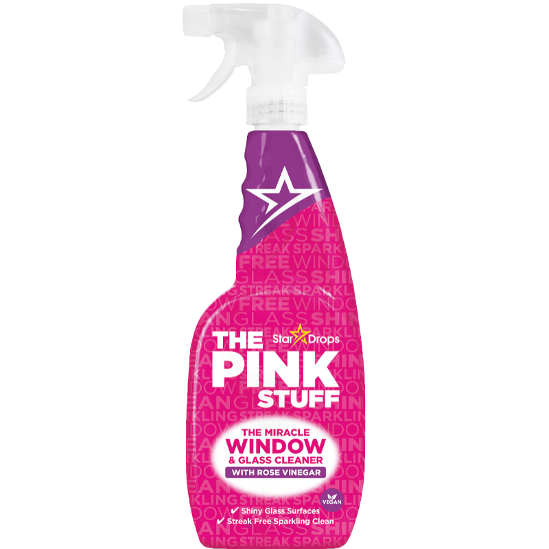 منظف الزجاج والنوافذ بخل الورد 750مل من The pink Stuff