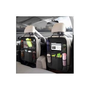 منظم المقعد الخلفي للسيارة مع جيوب متعددة اتخزين الاغراض وإمكانية وضع التابليت والجوال