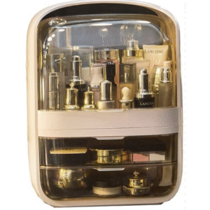 منظم ميك اب بلاستيك لون ابيض