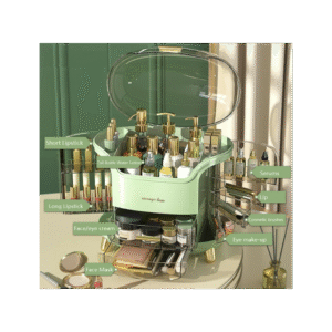 منظم ميك اب مميز لون فستقي