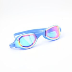 نظارة سباحة مع سدادات للأذن لون أزرق