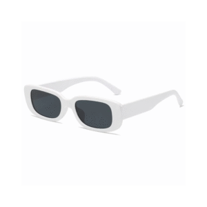 نظارة شمسية بعدسة صغيرة لون أبيض