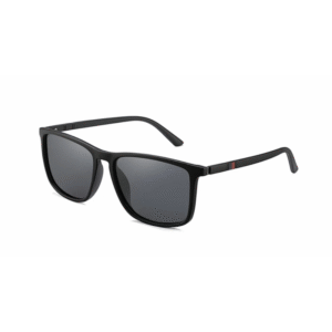 نظارة مربعة عدسة اسود  يد بني