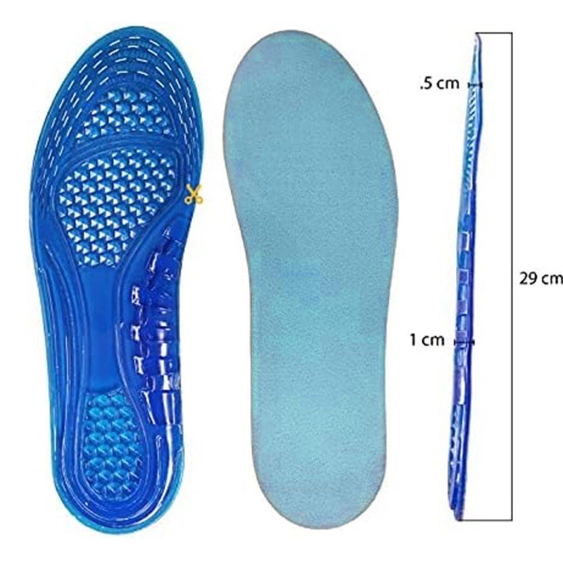 نعل وضبان طبي داخلي للأحذية قياس (41-46) لون أزرق