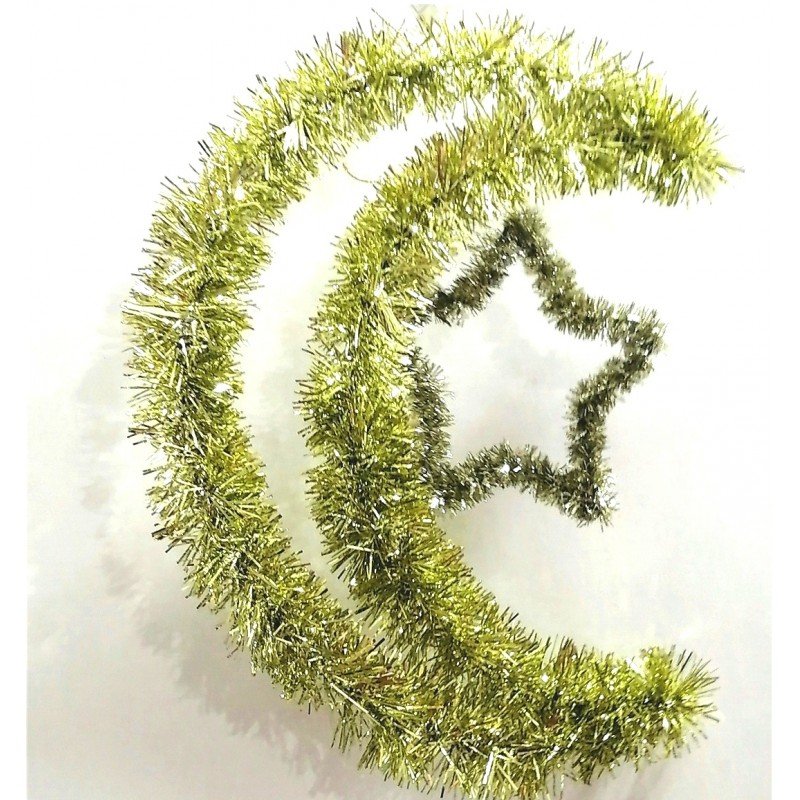 تعليقة هلال مع نجمة مقاس 30*32 سم