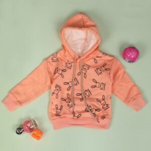 هودي فوتر للأطفال لون برتقالي