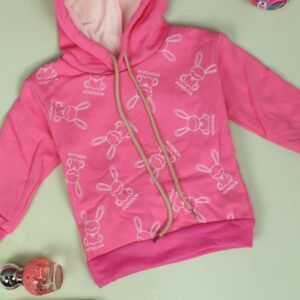 هودي فوتر للأطفال لون فوشي