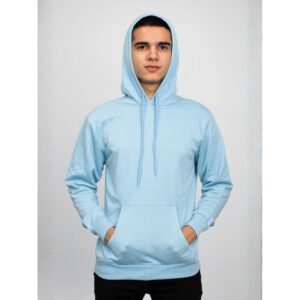 هودي للرجال لون أزرق فاتح