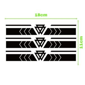 ورقة وملصق تاتو الكتف شبه دائم مقاوم للماء حجم 18×11 سم