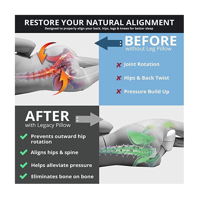 وسادة بين الركب والساق لنوم المريح