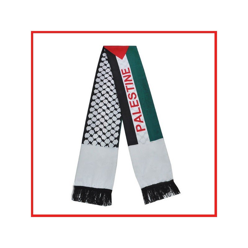 وشاح كوفية مع علم فلسطين