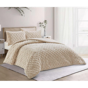 [14112106] طقم غطاء تخت 6 قطع FLOWER WINTER RUBIK BEIGE KING 260×240 CM