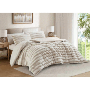 [14112426] طقم غطاء تخت 6 قطع FLOWER WINTER HILLS STONE KING 260×240 CM