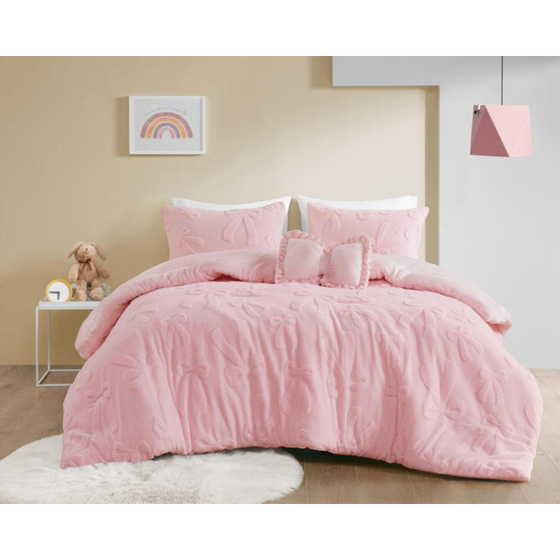 [14151214] طقم غطاء تخت 5 قطع EMPIRE KIDS CELESTE PINK TWIN 170×240 CM