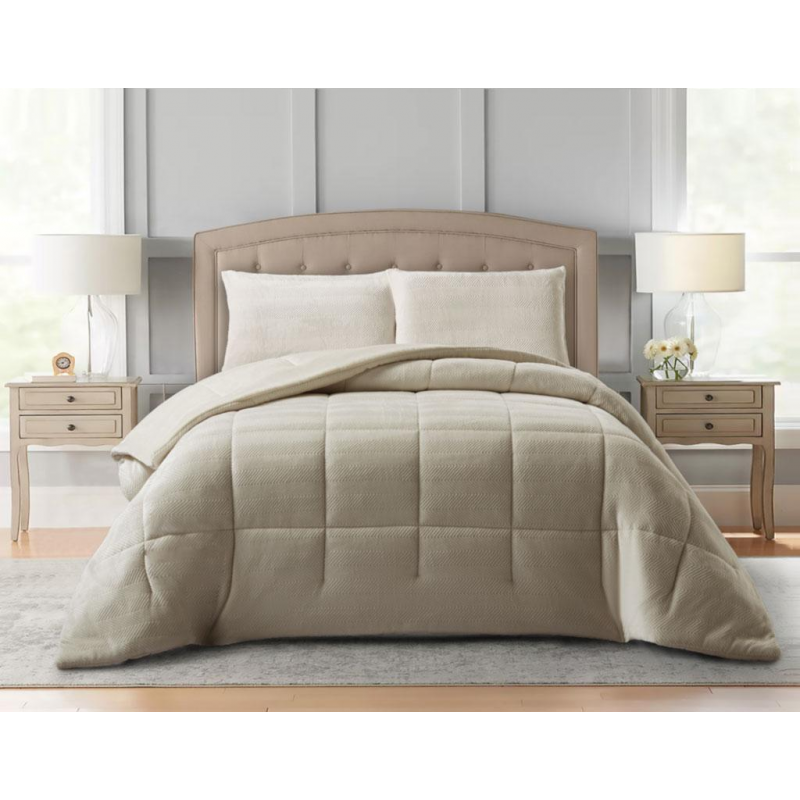 [24150054] طقم غطاء تخت 4 قطع VALOR JULIE BEIGE DOUBLE 240X220 CM