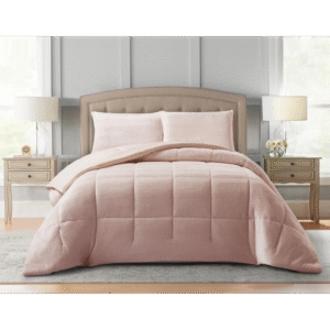 [24150074] طقم غطاء تخت مجوز 4 قطع لون زهري VALOR JULIE PINK DOUBLE 240X220 CM