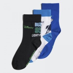 adidas Disney Buzz Lightyear (3 Pairs) Socks- جوارب اديداس ديزني (3 أزواج) للجنسين بثلاث ألوان