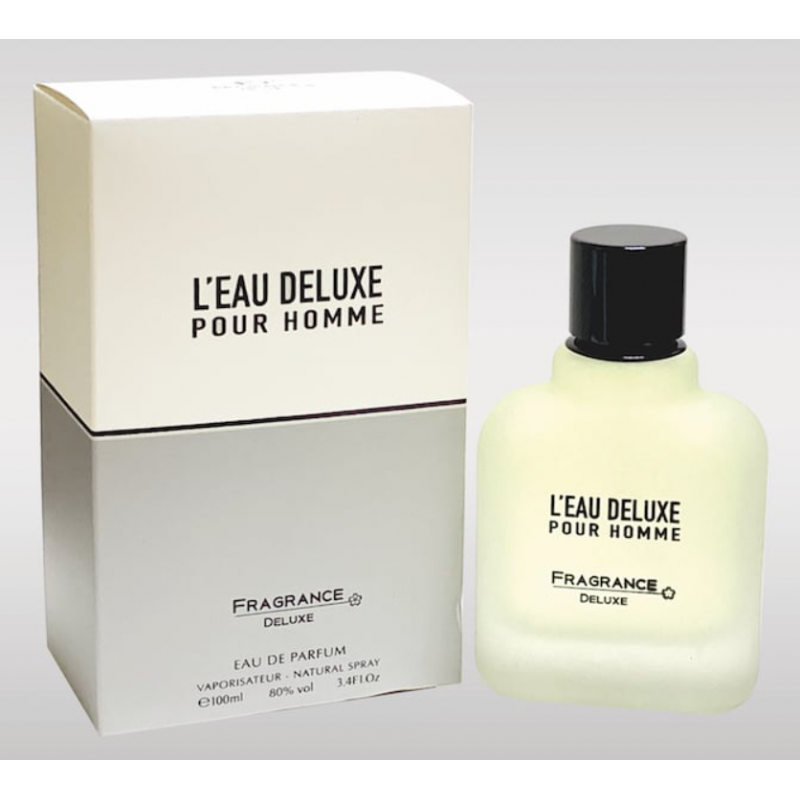 L'EAU DELUXE POUR HOMME EDP By Fragrance Deluxe For Unisex100 ML-عطر لي ديلوكسي بور هومي من فرانجنس ديلوكس للجنسين سعة 100 مل