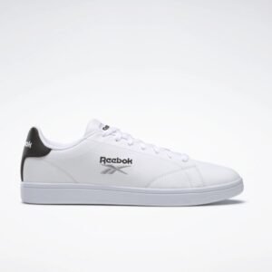 Reebok Unisex Royal Complete Sport Shoes- حذاء ريبوك رويال كومبليت للجنسين لون أبيض وأسود ونعل أبيض