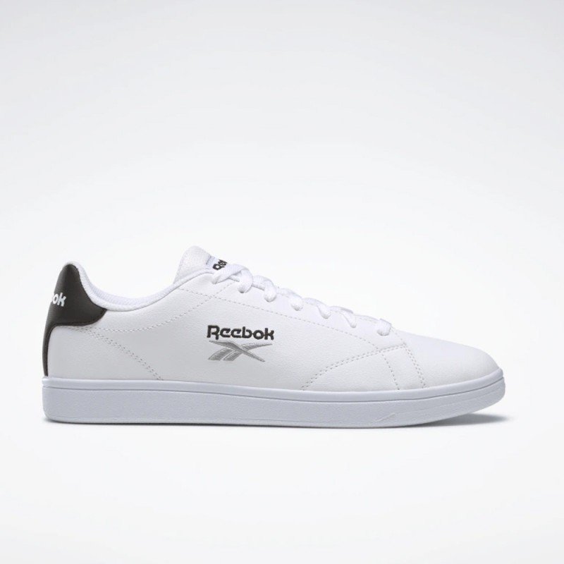 Reebok Unisex Royal Complete Sport Shoes- حذاء ريبوك رويال كومبليت للجنسين لون أبيض وأسود ونعل أبيض