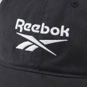 Reebok Unisex Te Logo Cap  - طاقية ريبوك بشعار مطرز للجنسين لون أسود