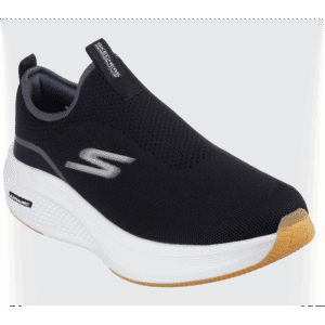 Skechers Men's GOrun Elevate 2.0 - Upraise Shoes - حذاء سكيتشرز جور رن ايلفيت 2.0 للرجال لون أسود ونعل ابيض