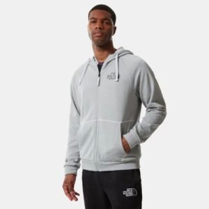 The North Face Men's M Exploration Zip Hoodie  - جاكيت ذا نورث فيس ام اكسبلوريشن هودي للرجال لون رمادي