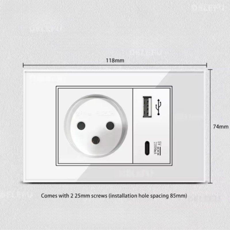 ابريز كهرباء مع شاحن usb, pd 2A