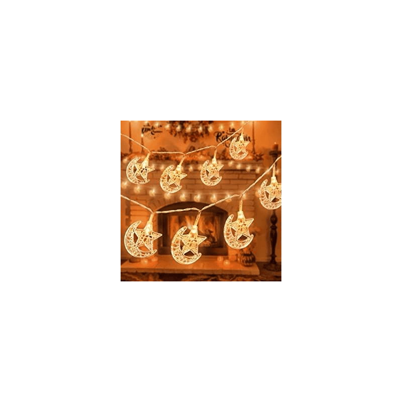 حبل اضائة ليد نجوم و هلال طول 2 متر