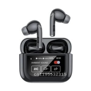 ايربود سماعة ذكية جلدة مع شاشة باللمس A9 pro