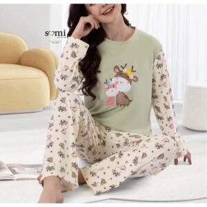 بجامة للصبايا لون أخضر شتوية من Sami Boutiqe