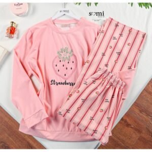 بجامة للصبايا لون زهري شتوية من Sami Boutiqe