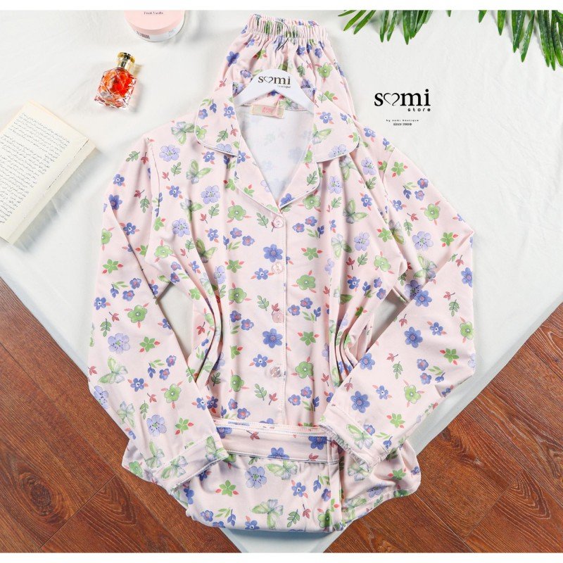 بجامة للصبايا لون زهري شتوية من Sami Boutiqe