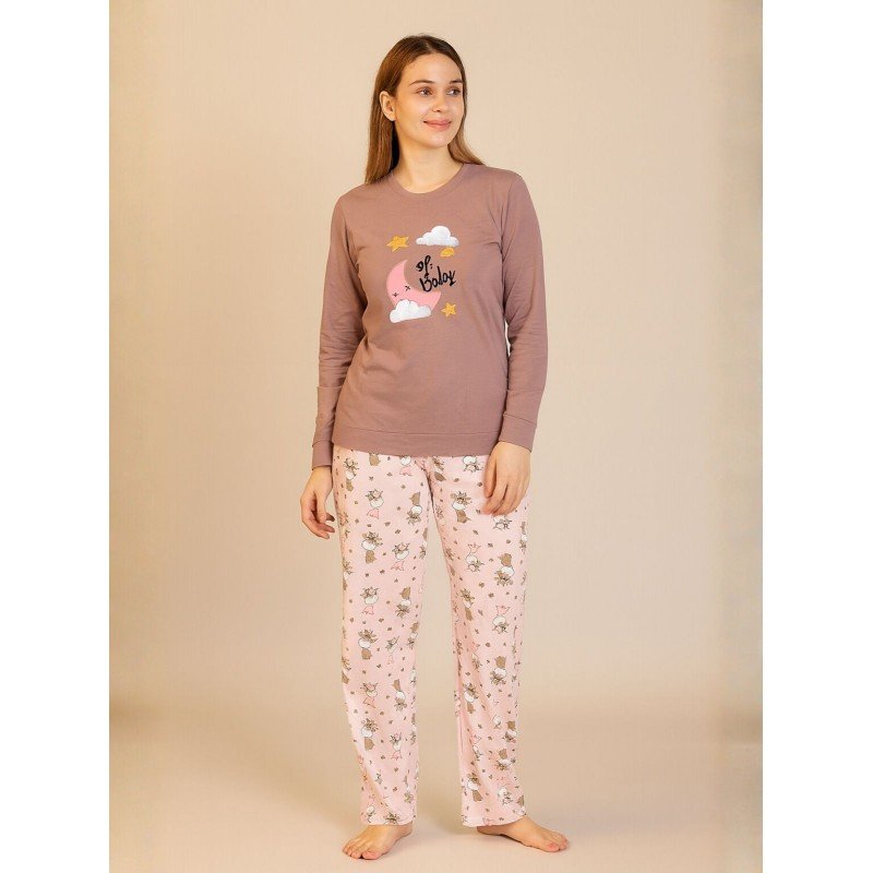 بجامة للصبايا لون نهدي شتوية من Sami Boutiqe