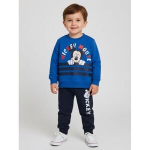 بيجامة ولادية قطعتين فوتر