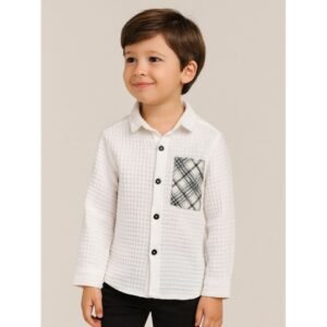 قميص ولادي لون ابيض