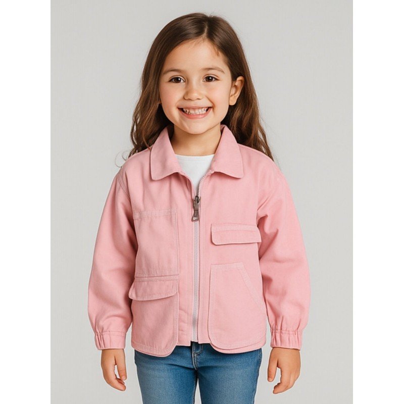 جاكيت بناتي لون زهري