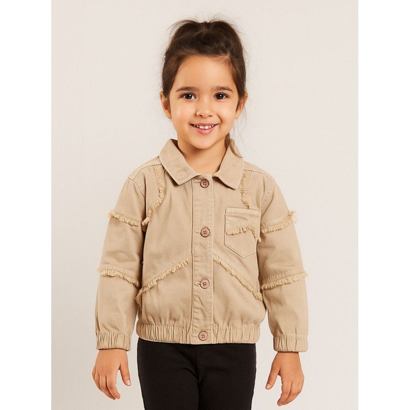 جاكيت بناتي لون بيج