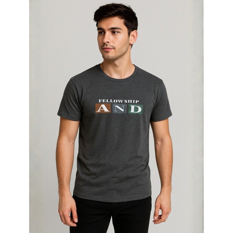 بلوزة رجالية نص كم لون سكني