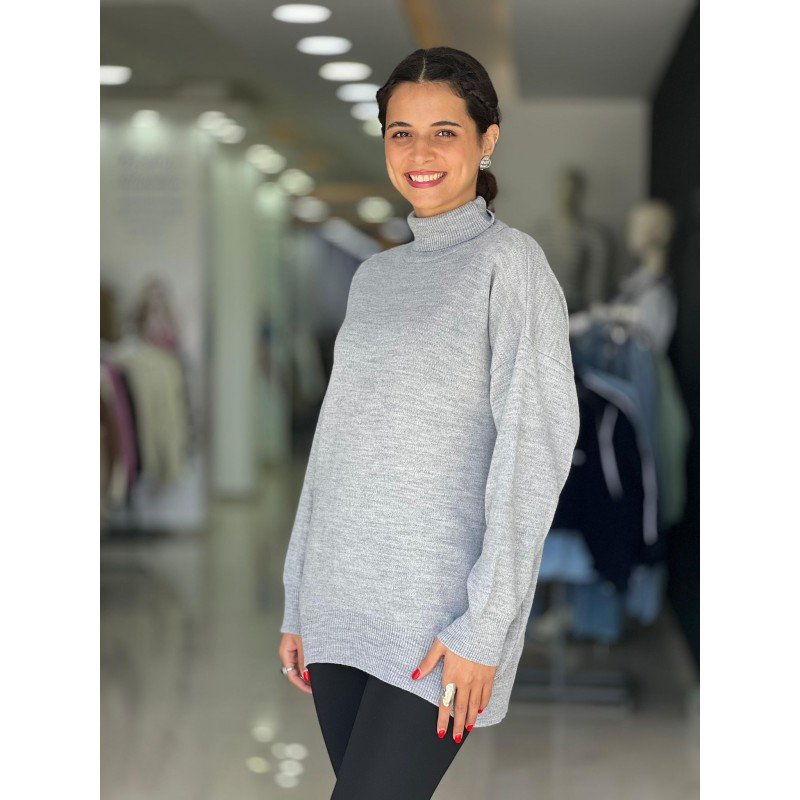 بلوزة ستاتي شتوي لون سكني