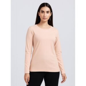 بلوزة ستاتية لون بيج