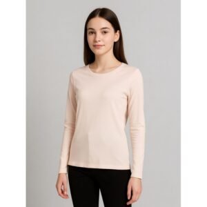 بلوزة ستاتية لون بيج