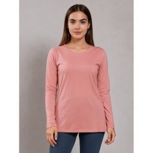 بلوزة ستاتية لون زهري فاتح