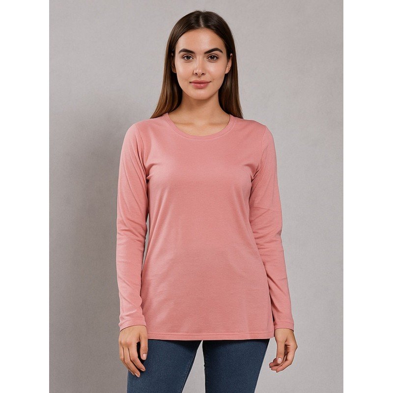 بلوزة ستاتية لون زهري فاتح