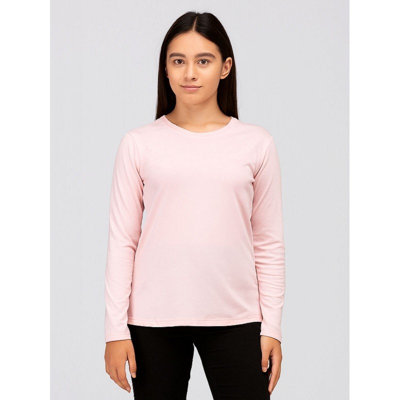 بلوزة ستاتية لون زهري فاتح