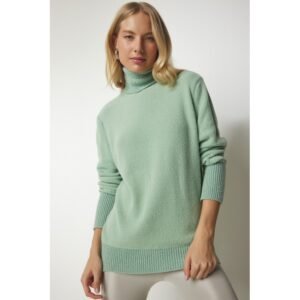 بلوزة شتوية هاينيك باللون الاخضر الفاتح One Size